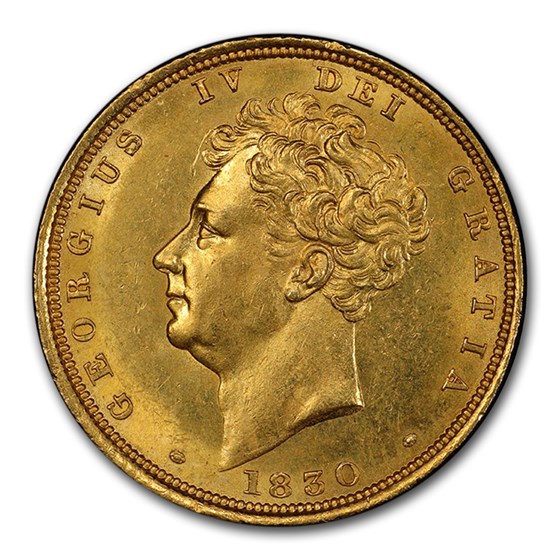 1830 Great Britain Gold Sovereign George IV MS-63 PCGS 1830 Great Britain Gold Sovereign George IV MS-63 PCGS